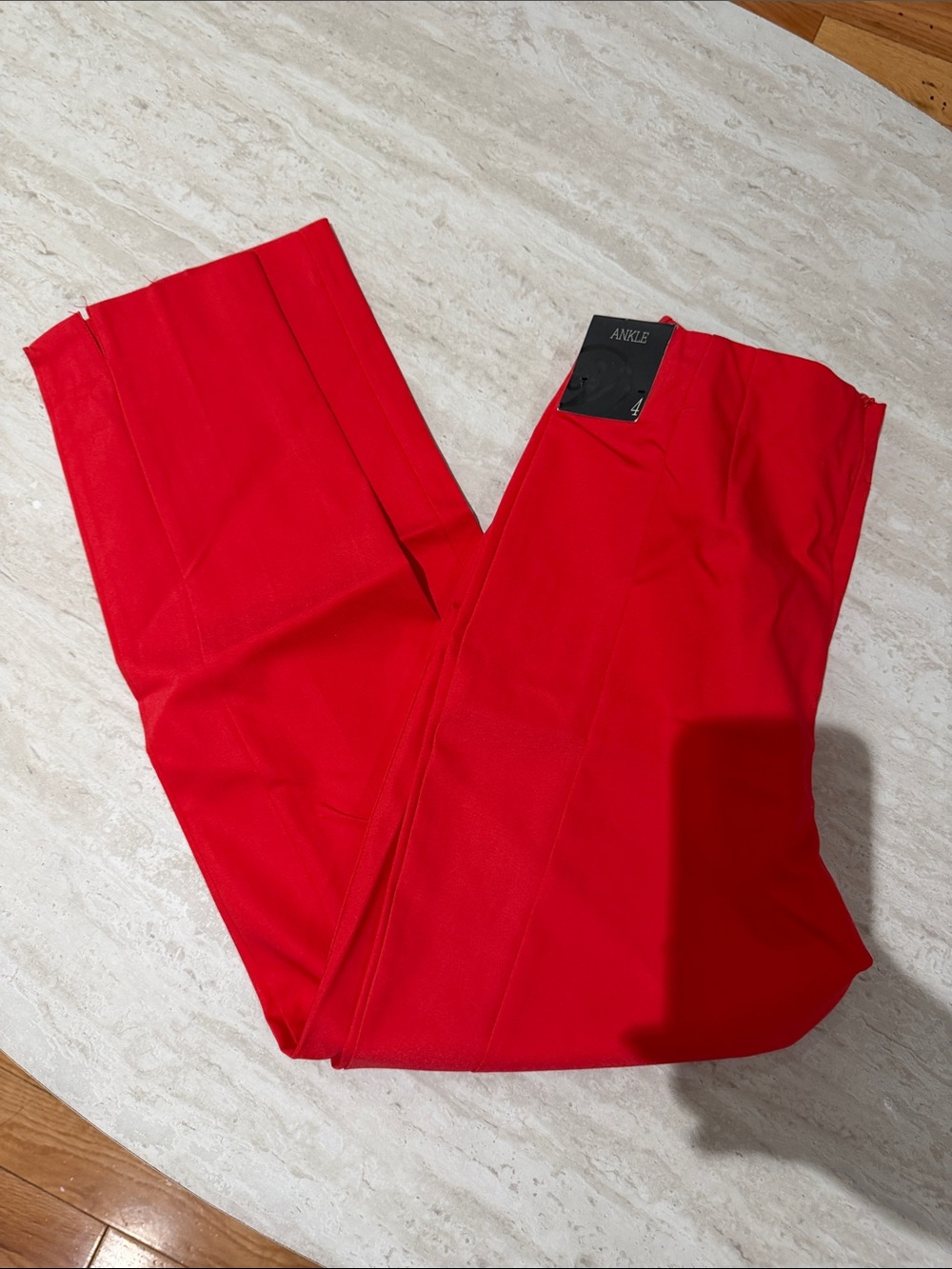 Versona Bold Red Men's Dress Pants - Ankle Style